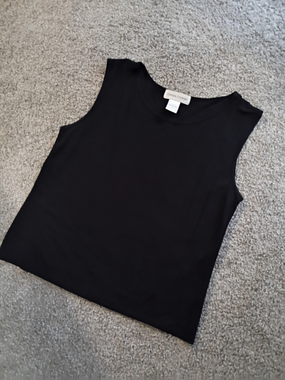 Casual Corner Black Sleeveless Tank Top